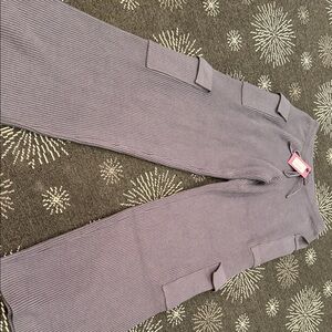 Edikted Gray Ribbed Knitwear